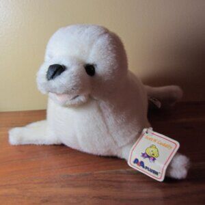 plush A&A (Aurora) vintage white glacier seal pup NWT #04001 (W5498)